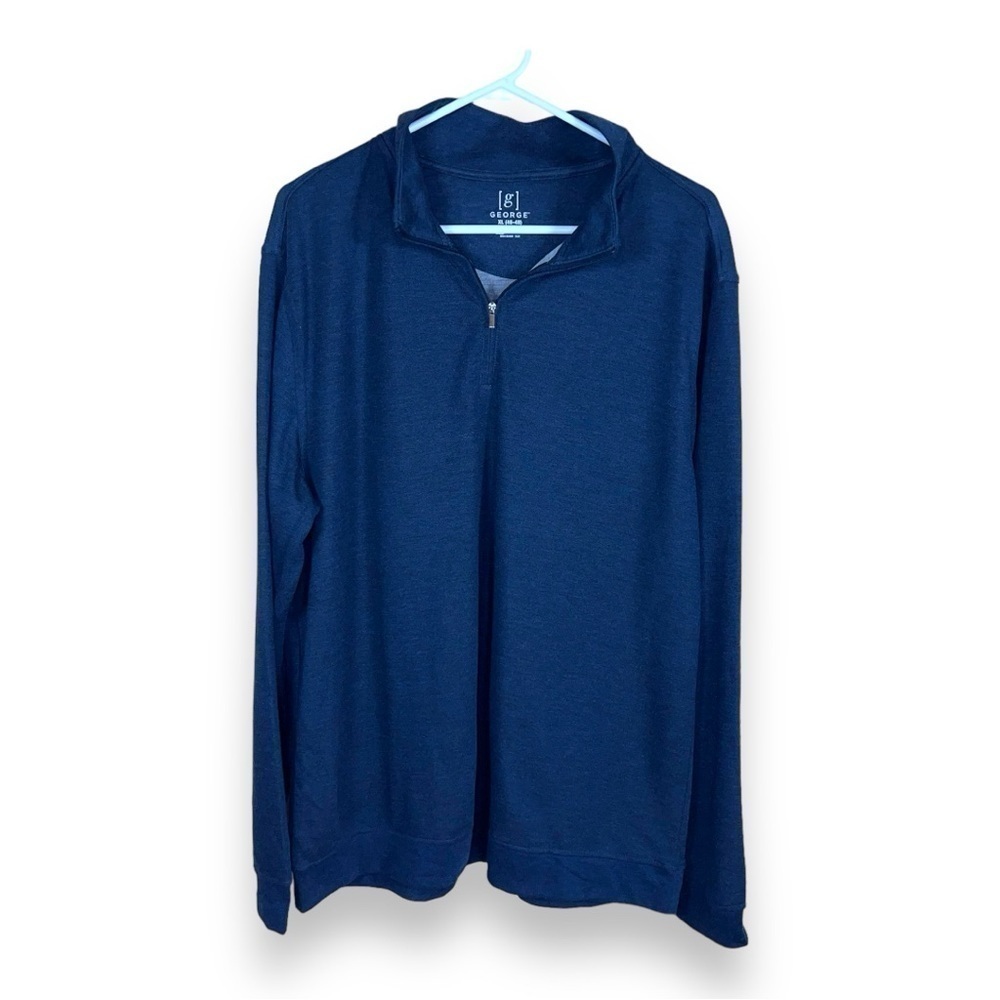 NEW XL GEORGE DARK BLUE LONG SLEEVE PULLOVER LONG SLEEVEGOLF ATHLETIC